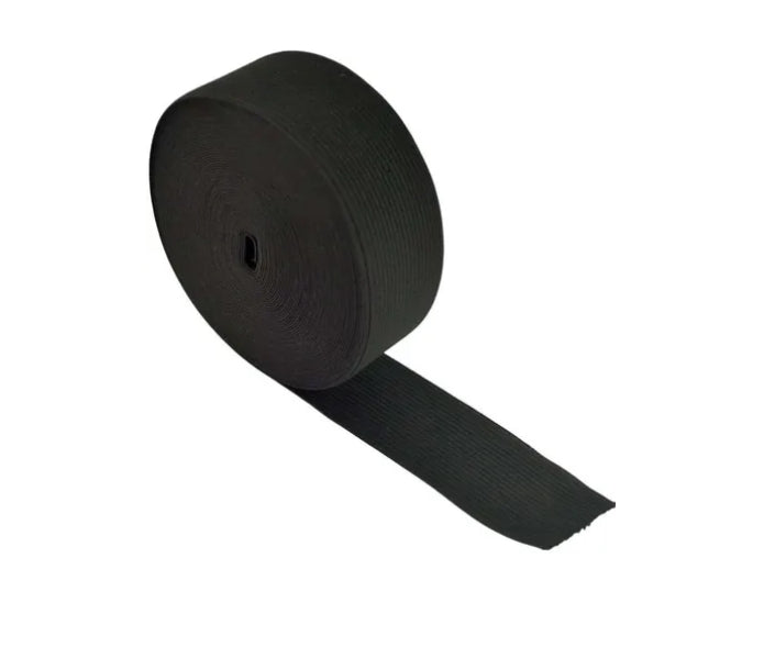 Elástico negro 5 Cm De Ancho - Rollo De 5 Metros